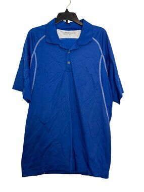 Nike Golf Dri-Fit Polo Shirt Mens S Blue Polyester Athletic Wear